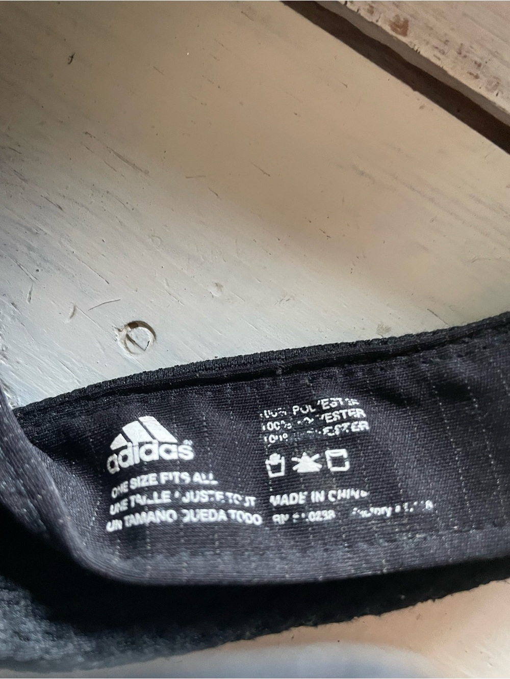 adidas Black Womens Sport Visor with Silver Logo - Picture 4 of 4